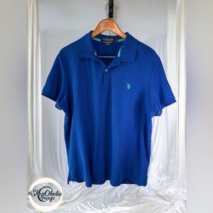 US Polo Association shirt xl Blue short sleeve short Golf Polo